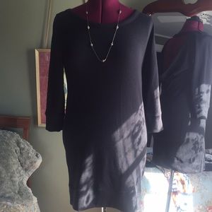 Black lightweight sweatshirt dress